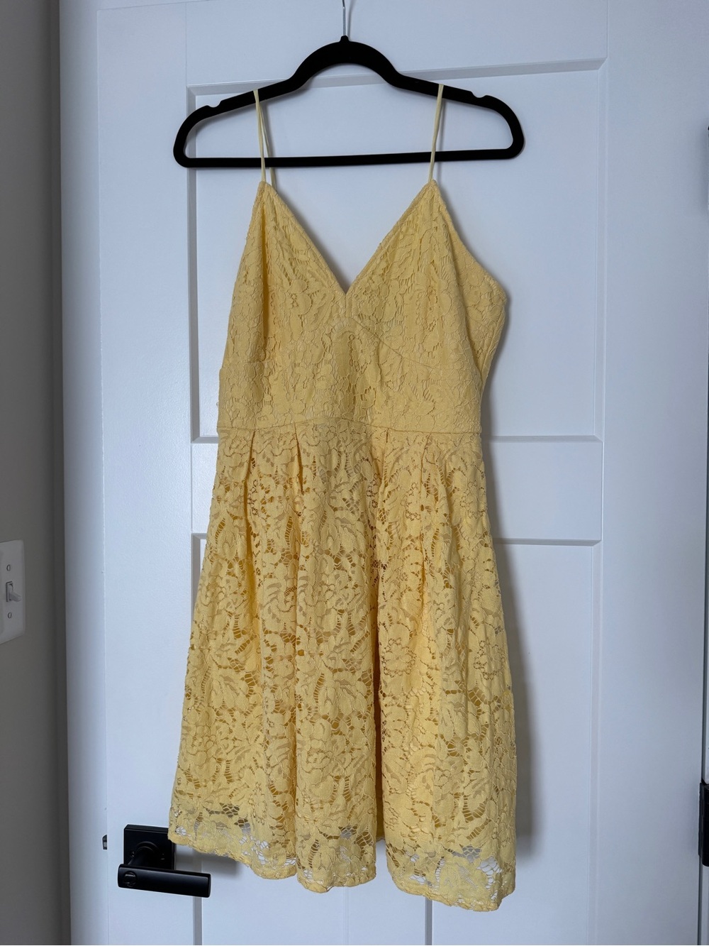Yellow Lace Strap Sundress